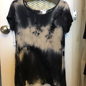 Tie Dye Split Back Tee